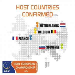 (Miniature) La France, la Slovénie, la Belgique et les Pays-Bas, co-organisateurs de l’EuroVolley 2019 !