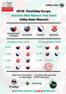 (Miniature) Volley assis : tournoi européen à Tourcoing