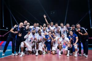 (Miniature) VNL : Les Bleus en bronze